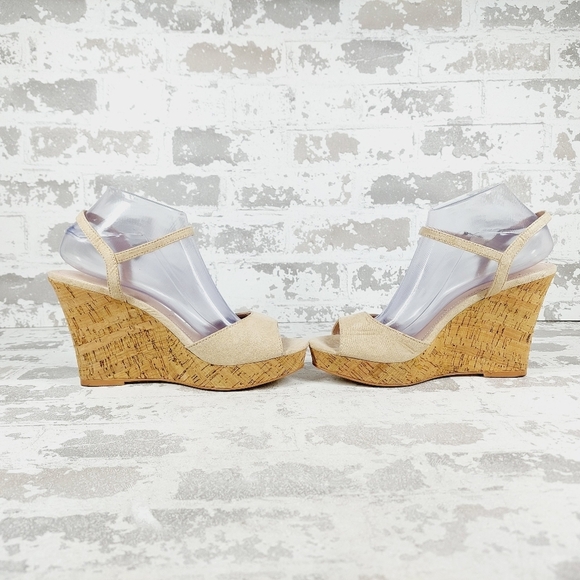 New Charles By Charles David Women's Lambert Cork Wedge Open Toe Sandals C972 - Picture 7 of 12